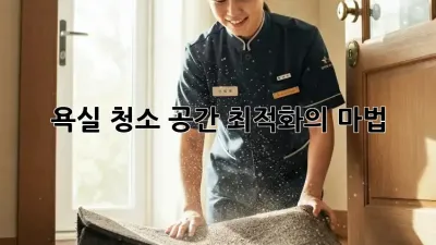욕실 청소, 공간 최적화의 마법 ✨